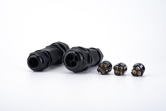 1 in 2 Out Zwart IP68 Quick Connector Waterdicht Ondergrondse Kabel Junction Box