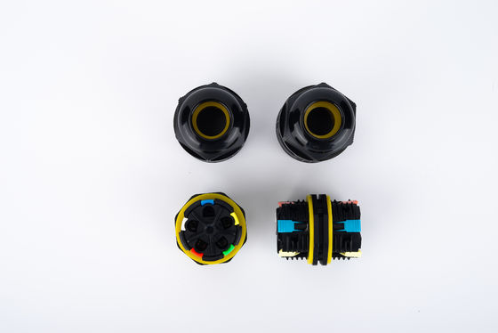 Draadkabelconnector 32A 250VAC IP68 waterdicht 2wegconnector 6-12mm DIA