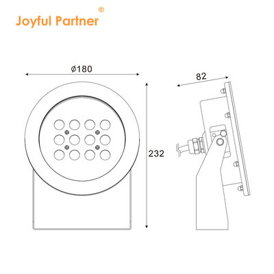 Kleurrijke fontein LED Onderwater Spot Light Oppervlakte Mount IP68 LED Spotlight
