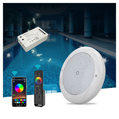 Led zwembadverlichting Onderwater zwembadverlichting RGB 230mm 18W Oppervlak gemonteerd IP68 DC12V 3000K