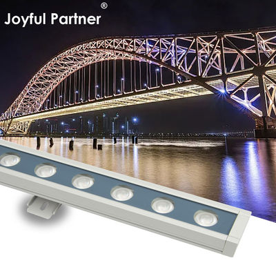 Buiten IP67 Dia Cast Aluminium Shell Lineaire besturing Ingebouwde LED Wandwasser Lampen Voor Commercieel Hotel