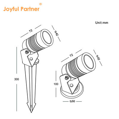 Moderne outdoor 6W COB LED Ground Garden Spot Lamp DC12V/DC24V Landschapspike Light