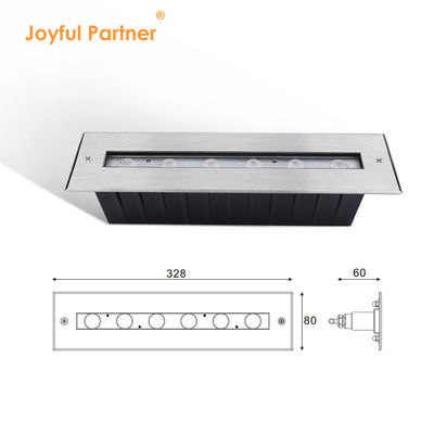 Nieuwe rechthoekige heldere asymmetrische straal IP68 SS316L onderwater licht LED onderwater licht lineaire inground licht muur werd