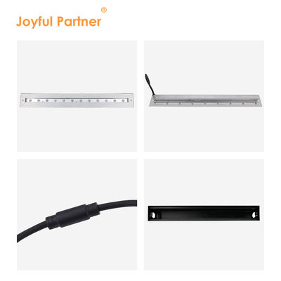 Hoogwaardige rechthoekige heldere asymmetrische straal IP68 SS316L Onderwater licht lineair wandwasser LED zwembad licht