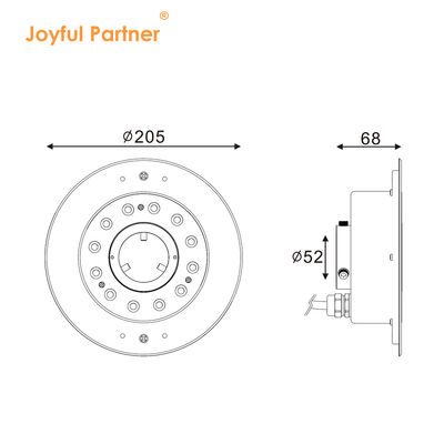 Onderwater LED fontein licht IP68 12W 24W 36W Warm Wit RGB RGBW4in1 Roestvrij staal 316L DC24V