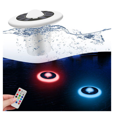 IP68 waterdicht afstandsoplaadbaar temperatuurscherm RGB zonne-zwembadverlichting voor zwembadfeest
