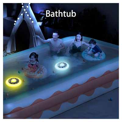 IP68 waterdicht afstandsoplaadbaar temperatuurscherm RGB zonne-zwembadverlichting voor zwembadfeest