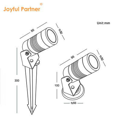 12V 24V IP65 Aluminium 6W 3000k Led Spike Garden Light Outdoor Landscape Spot Lawn Light