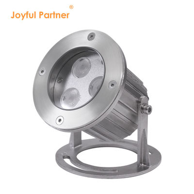 IP68 waterdicht roestvrij staal 316 3x2W LED onderwaterverlichting voor vijver met montagebasis