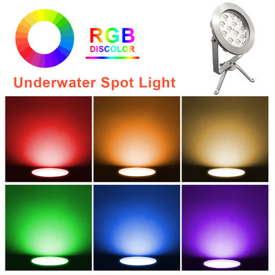 Warm te koop 12x3W RGB 3in1 Buiten IP68 Waterdicht Roestvrij staal RGB LED licht onderwater