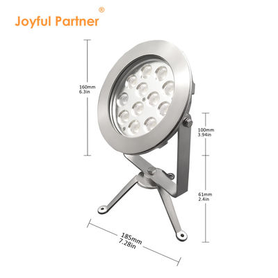 2024 Nieuwste 12x4W RGBW 3in1 48W DMX Control Roestvrij staal IP68 12V onderwater LED-lampen
