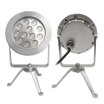 Onderwater LED Spot Lights 12x4W RGBW 3-in-1 4 DMX Besturing Roestvrij Staal 316 IP68 DC12V