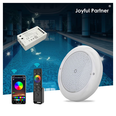 IP68 Onderwater ABS+PC Materiaal18 Sleutels Afstandsbediening Constante stroom AC 12V Oppervlak gemonteerde zwembadverlichting