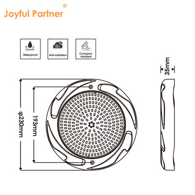 Oppervlak gemonteerde hars gevulde IP68 AC12V ABS+PC RGBW SMD 2835 Onderwater zwembaden verlichting