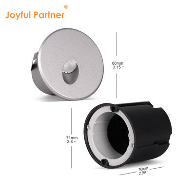 12VDC / 24VDC Modern gegoten aluminium behuizing Ronde vorm IP65 Tuin buitenmuurlamp