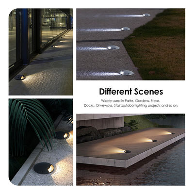 Eenzijdig zicht 12 24 Volt Buitenlicht Fitting LED Walkway Lighting Vergrendelde trap Begraven lamp