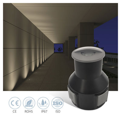 IP67 LED 12V-24VDC Lage Spanning 1W 3W Ground Buried Led Underground Light Met Frosted Glass