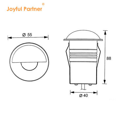 Ondergrondse Begraven Lampen 3W Waterdicht 24V Warm Wit Voor Buitenlandschap