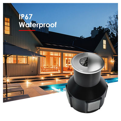 IP67 Ingebroken halfschaduw Ronde RGB Warm witte zijde Uitzenden ondergrondse begraven ondergrondse licht