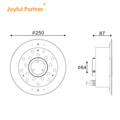 Joyful Partner 6W 9W 12W 18W 24V DMX Control Roestvrij staal IP68 Onderwater RGB fontein lichten
