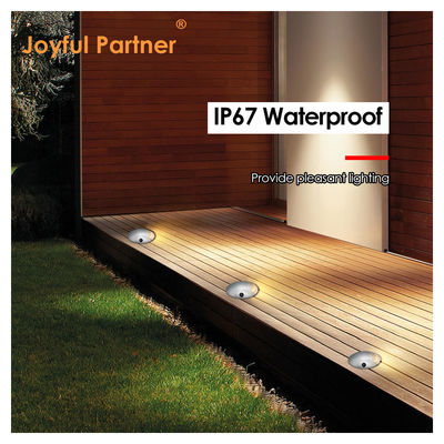 1W Steps Light Ultra Thin DIA70MM H14MM DC24V 3000k Warm White Voor buitenverlichting