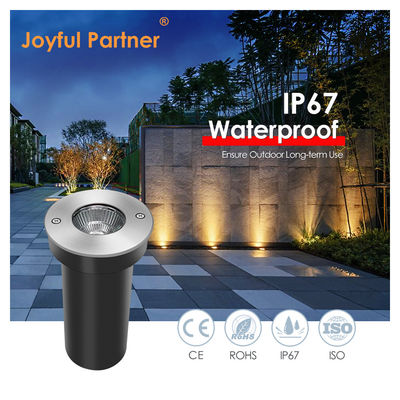 Tuin ondergrondse lamp IP65 waterdicht aluminium AC100-240V COB LED 6W Met montage doos