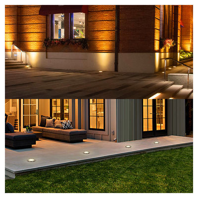 Tuin ondergrondse lamp IP65 waterdicht aluminium AC100-240V COB LED 6W Met montage doos