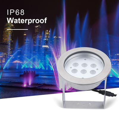 Onderwater Led Spotlight Roestvrij staal 316L 24W RGBW 4in1 IP68 Waterdicht DC 24v Hoog licht