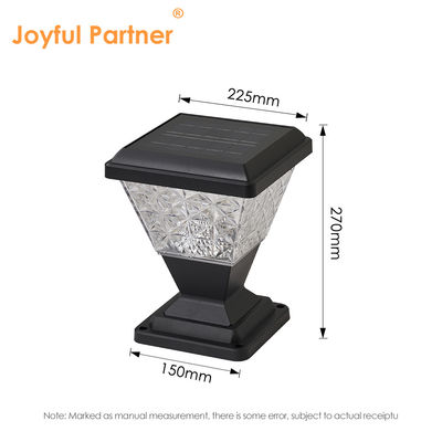 Solar Pillar Light 150lm/W Anti UV PC Housing afstandsbediening 6500K