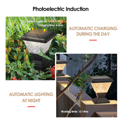 Solar Pillar Light 150lm/W Anti UV PC Housing afstandsbediening 6500K