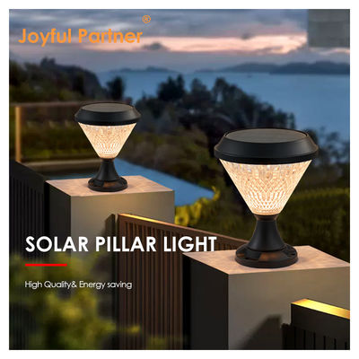 Solar Bollard Lights ABS Materiaal Polycrystalline Sloar Panels Epistar SMD DIA245mm IP65 APP Gecontroleerd waterdicht