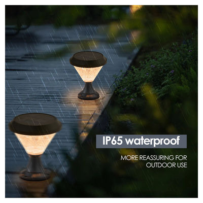 Solar Bollard Lights ABS Materiaal Polycrystalline Sloar Panels Epistar SMD DIA245mm IP65 APP Gecontroleerd waterdicht