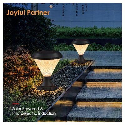 Solar Bollard Lights ABS Materiaal Polycrystalline Sloar Panels Epistar SMD DIA245mm IP65 APP Gecontroleerd waterdicht