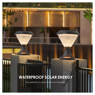 Solar Bollard Lights ABS Materiaal Polycrystalline Sloar Panels Epistar SMD DIA245mm IP65 APP Gecontroleerd waterdicht