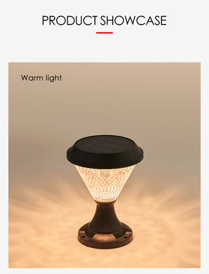 Buitenzolenergie Tuinlamp ABS Materiaal Epistar SMD DIA 245mm IP65 APP Gecontroleerd Europese stijl