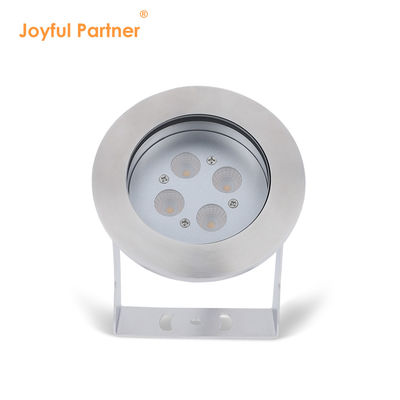 Roestvrij staal LED onderwaterlicht IP68 DC12V 24W Warm White 3000K Voor fontein