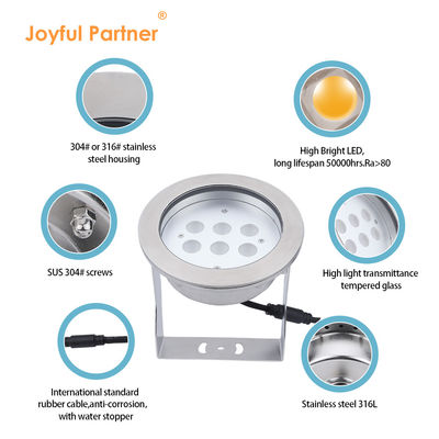 Ip68 waterdicht onderwaterlamp 12V 24V Rgbw kleurveranderend geleid onderwater fontein lichten