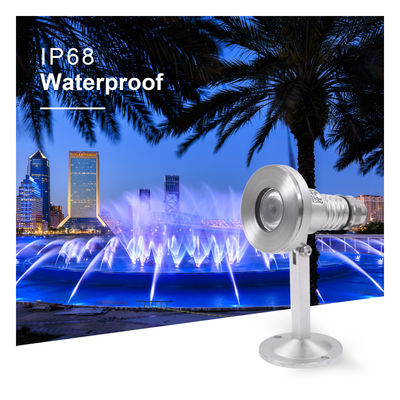 Waterdicht geleid onderwaterlicht DC24V 12V RGB met CE-certificaat montagebeugel IP68