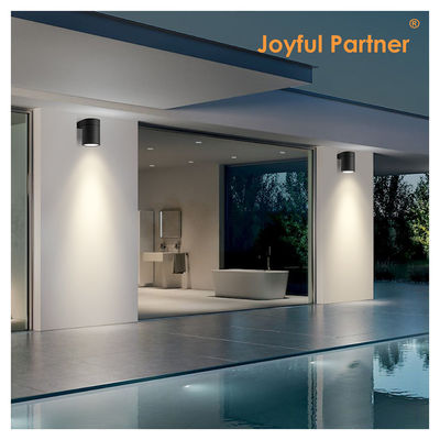 Buitenste wandverlichting Gegote aluminium IP65 Wall Mount Cylinder Design met gehard glas