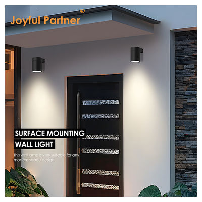 Buitenste wandverlichting Gegote aluminium IP65 Wall Mount Cylinder Design met gehard glas