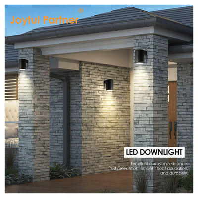 Buitenste wandverlichting Gegote aluminium IP65 Wall Mount Cylinder Design met gehard glas