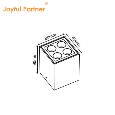 Joyful LED Wall Ceiling Surface Mount Light 4W 8W 220V AC Aluminium lichaam