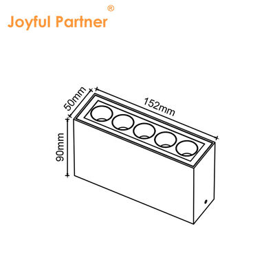 Nieuw ontwerp lineair verlichting laagspanning DC 24V Led Light 2700k 3000k 4000k CE/RoHS 5*2W LED SMD gehard glas