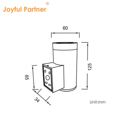 Tuin Elektrische LED Wandlantaarns Aluminium Wandmontage Op en neer Warm Wit Cree COB LED Voor buitenversiering