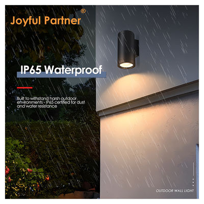 Op en neer buitenwand gemonteerd geëxtrudeerde aluminiumlegering 3000-6000K 18W 24W buitenwandlamp Cob LED Zwart Housing kleur