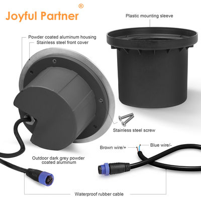 Trapdekstap Inground Light 1W IP67 Outdoor COB LED 12w Lampen met vier zijdelingse uitstraling