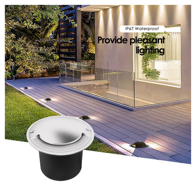 Trapdekstap Inground Light 1W IP67 Outdoor COB LED 12w Lampen met vier zijdelingse uitstraling