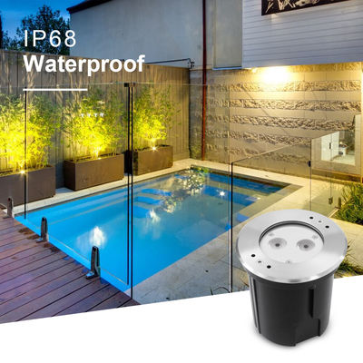 Waterdicht onderwater licht geleid roestvrij staal 316 DC24V IP68 RGBW 4in1 met asymmetrische lens