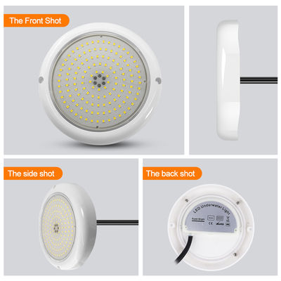 Zwembadlicht IP68 kleurveranderend AC12V hars gevuld vlak RGB DIA180MM