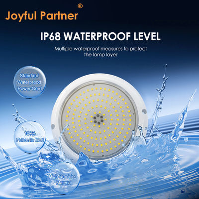 PAR56 LED zwembad licht RGB AC12V IP68 Hars gevulde ABS + PC materiaal DIA152 * 26mm Straalhoek 120 graden